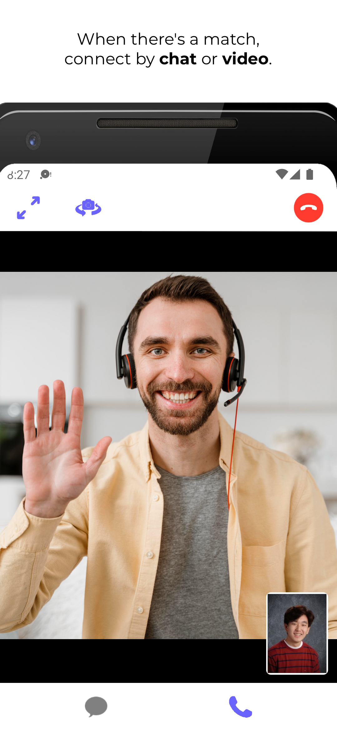 Anonymous video call screenshot