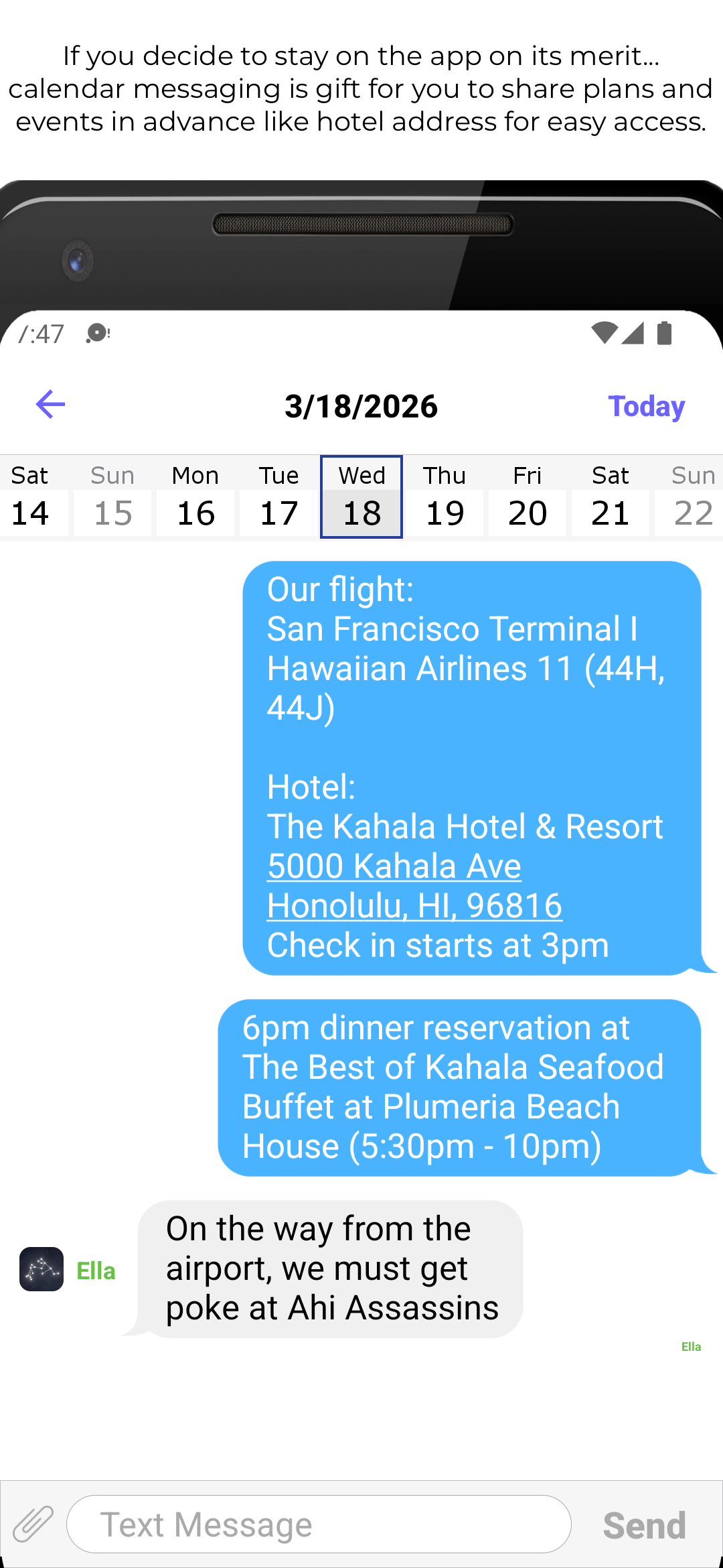 Calendar screenshot
